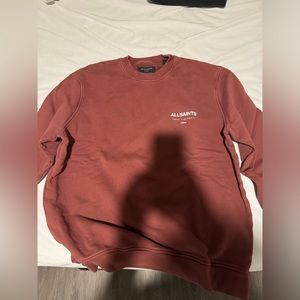 All saints dark red men extra small sweatshirt